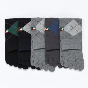 AP5094 아놀드파마 남성 패션 중목 발가락 양말 5족