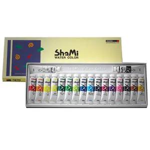 샤미 수채화 물감 10ml Tube 18색 세트 신한화구