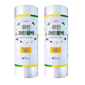 유진크린롤백25x35cm 1000매(500매x2)/위생비닐롤팩