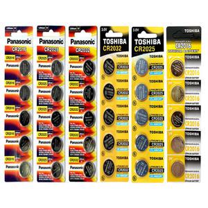 파나소닉 리튬 코인 수은 건전지 CR2016 CR2025 CR2032 도시바 동전 건전지 3V 5개입