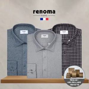 [레노마](강남점) 셔츠 겨울 기모 보온성 우수한 이지케어 남성 캐주얼 남방