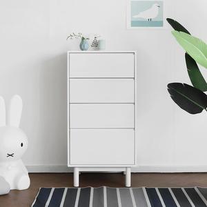 코코소프트 A형 4단서랍장   블랑화이트 600