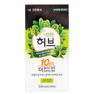 옻안타는 텐텐 허브 천연 한방염색약 / 스피디/순한염색약/빠른허브/