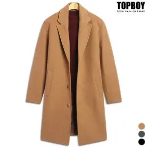 [탑보이][탑보이] 스탠다드 오버핏 싱글 코트 (K2118)