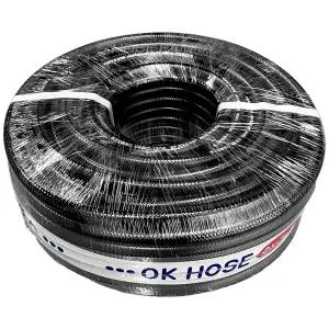 흑편사 호스 25mm X 40M / 펌프 동력 물 수도 고압 스프링쿨러용 이끼방지 농사용