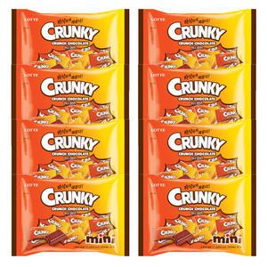 롯데 미니 크런키 171g x 8개 (1박스) / 대용량 초콜릿