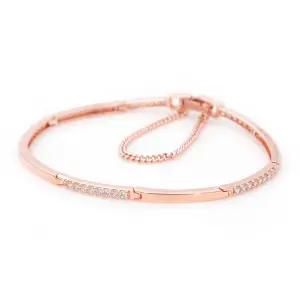 14K GP 슬림라인 커브 뱅글 데일리 패션 팔찌