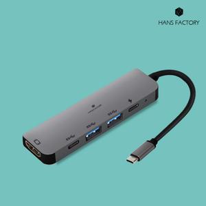 5IN1 USB3.0 C타입허브 멀티허브 HDMI 리더기 노트북 애플맥북지원 LG 삼성