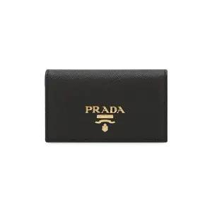 여성 사피아노 로고 블랙 카드지갑 1MC122 QWA F0002