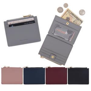 프롬비 소가죽 여자지갑 큐리 여성카드지갑 반지갑