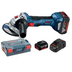 보쉬 GWS18V-7 충전그라인더 100mm 5.0Ah 배터리2개 세트