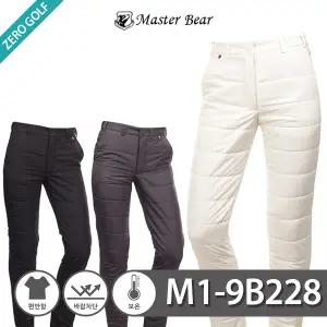 제로다몰 마스터베어 남성용 가로누빔 겨울 방한팬츠 허리자동조절 보온기능 패딩바지_M1-9B228