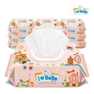 [아이러브베베] 아기물티슈 피치 100매 캡형X10팩