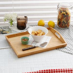 대나무 손잡이 원목 나무쟁반 1호