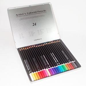 [열린화방]세르지오 유성색연필 (12색/24색)/유성색연필/디자인/POP/색연필/미술용품