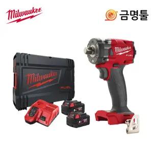 밀워키 M18 FIW212-502X 충전임팩렌치 18V 5.0AH 1/2 BL모터 4단토크조절 무선 임팩