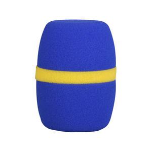 블루 마이크커버 스펀지 덮개 위생 솜 카바 스폰지 망 노래방 팝필터 유선 무선 일회용 방송 공연용