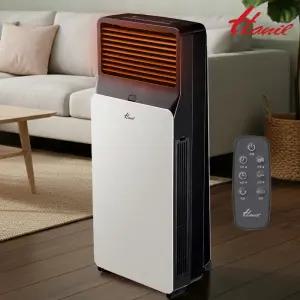 한일 리모컨 슬림형 업소용 사무실 온풍기 ptc히터 HEF-3990R-WP