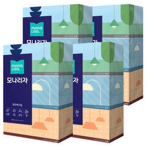 모나리자 미용티슈 300매 3개 4팩 (12개)