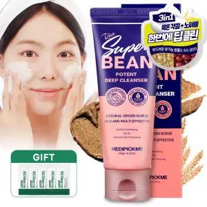 메디픽미 라이스 슈퍼빈 포텐 딥 클렌저 120g / 각질개선 모공관리 블렉헤드 피지조절