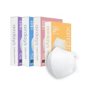 에어데이즈 KF94 슬림핏 얇은 마스크 30매 운동 헬스