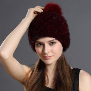 겨울 밍크 니팅 모자 1방울