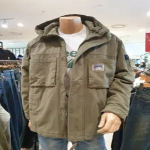 [지프] 빈티지 중합기장 후드 야상 점퍼 GM1JPU143-2