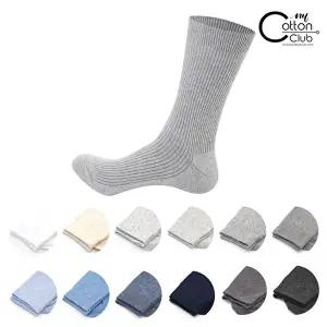 [앤와이코튼클럽]남성 도톰 골지 장목 양말 BL09 10족