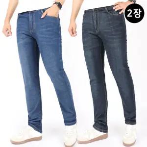 남자여름청바지 중년 작업복청바지 스판 진청 빅사이즈 쿨맥스