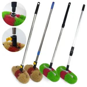 수세미솔 (레버형 인서트형 택1) 후드청소솔 수족관 타일벽면 묵은때제거