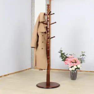 엔젤(원판형)_ 물푸레 원목 스탠드 옷걸이 행거