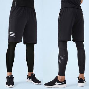 남자 스포츠레깅스 레깅스+반바지 세트 남자쿨레깅스 운동