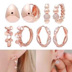 [라울스톤] 14K 금침 데일리 큐빅 볼 원터치 링 귀걸이