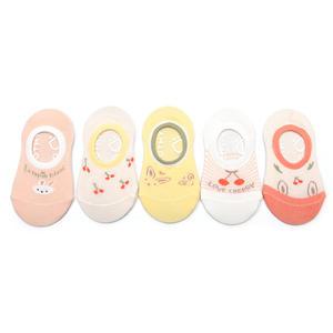 체리토끼덧신 5족 아동 발목 양말 세트 유아 아기 남아 여아 어린이
