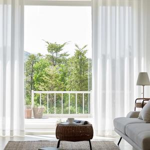 [맞춤] 스트라이프 쉬폰 나비주름 속지 커튼