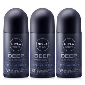 니베아 맨 데오드란트 롤온 딥 50ml x 3개 남성용