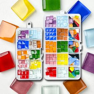 [문구티쳐] 토단 미니 사각타일 모음 100조각 / 150조각 패키지 DIY 타일세트 파츠모음 공예재료 미술재료
