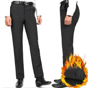 남성정장바지 원턱 체크 기지바지 신사복 겨울슬랙스 기모 양복