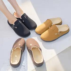 남성 여성 털슬리퍼 겨울 방한 사무실 실내화 블로퍼 털신발 방한화 카롱