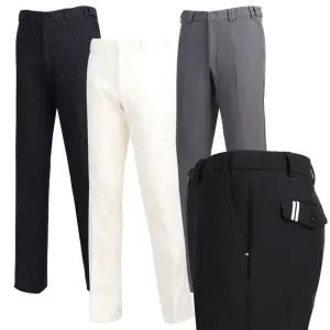 겨울 남성골프바지 겨울슬랙스 히든밴딩 아이보리 네이비 블랙 기모골프팬츠 화이트슬랙스