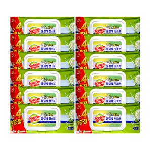 3M 스카치 브라이트 물걸레 청소포 더블액션 대형 (24매) x 12팩 (총288매)
