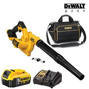 디월트 20V 무선송풍기 DCE100N + DCB184(5Ah) + DCB1104 + DWST83489-1 가방