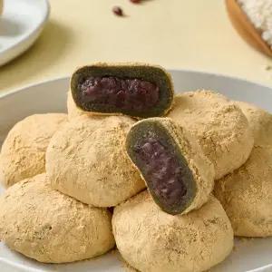 [떡보의하루본사직영/떡편] 통팥쑥개떡 10개 개별포장떡 식사대용 찹쌀떡 간식