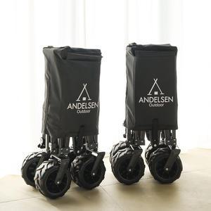 [가성비 Top 웨건]안델센아웃도어 캐리 캠핑웨건 블랙  (광폭타이어, 수레,캠핑카트)