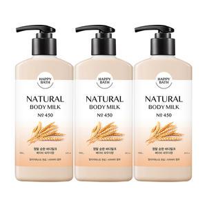해피바스 바디로션 정말순한, 400g, 3개