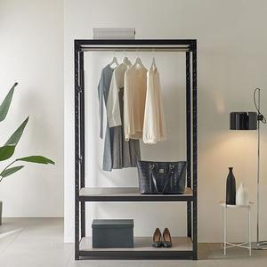 [NS홈쇼핑]무볼트 철제선반 시스템행거1봉 1100x400x900 3단[31844373]