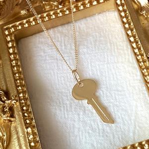[모네츠]14K 키 열쇠 금 목걸이 펜던트 행운 금전운 레이어드