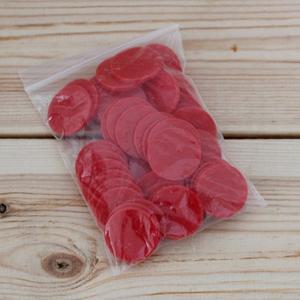 25mm카운트칩 게임토큰50개(빨강) 숫자게임 동전 코인칩 연산 수개념 동전세기