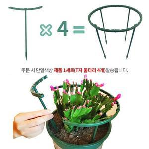 식물지지대 원형 T자 울타리 25cm 화분 화초 지주대