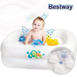 [베스트웨이]BW 51116 엠보싱 유아사각 목욕 풀장 아기욕조 볼풀장